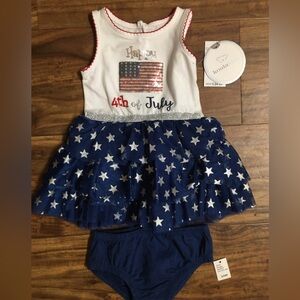 Koala Kids 4th of July Kids Dress Set